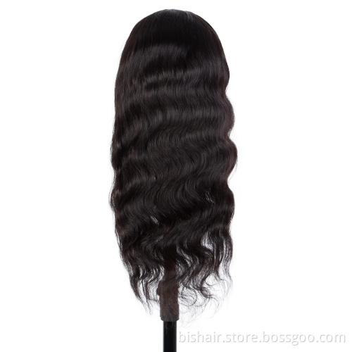 Wavy real hair wig with headband Semi-wig without glue 150% density Brazilian real hair with wavy headband wig
